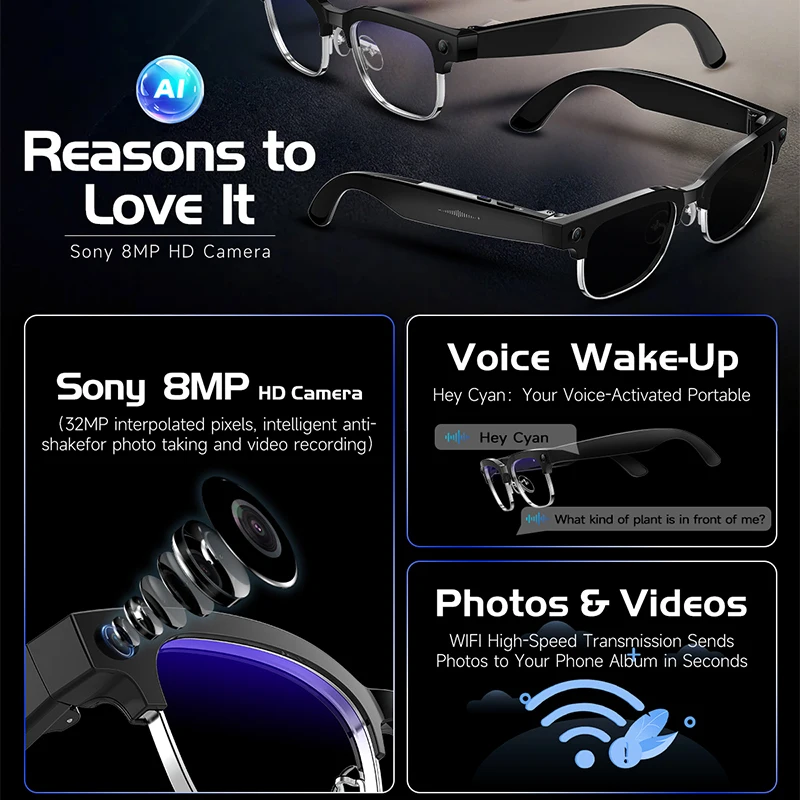 W630 HeyCyan Occhiali Intellig - Photographic Memory recensione e prezzo